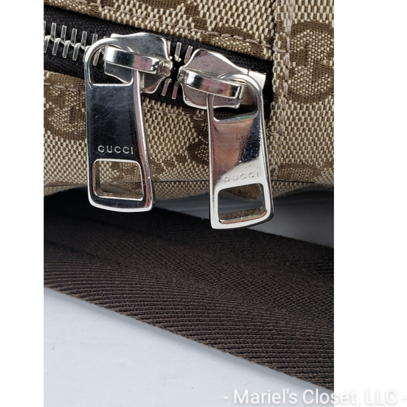 Authentic Gucci Monogram Backpack with Dustbag #2568M - Picture 7 of 8